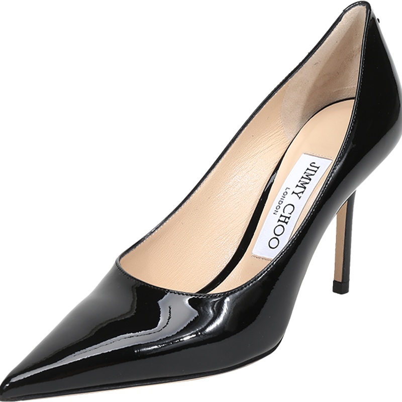 JIMMY CHOO 周仰杰 女款漆皮尖头高跟鞋 LOVE 85 PWJ 247