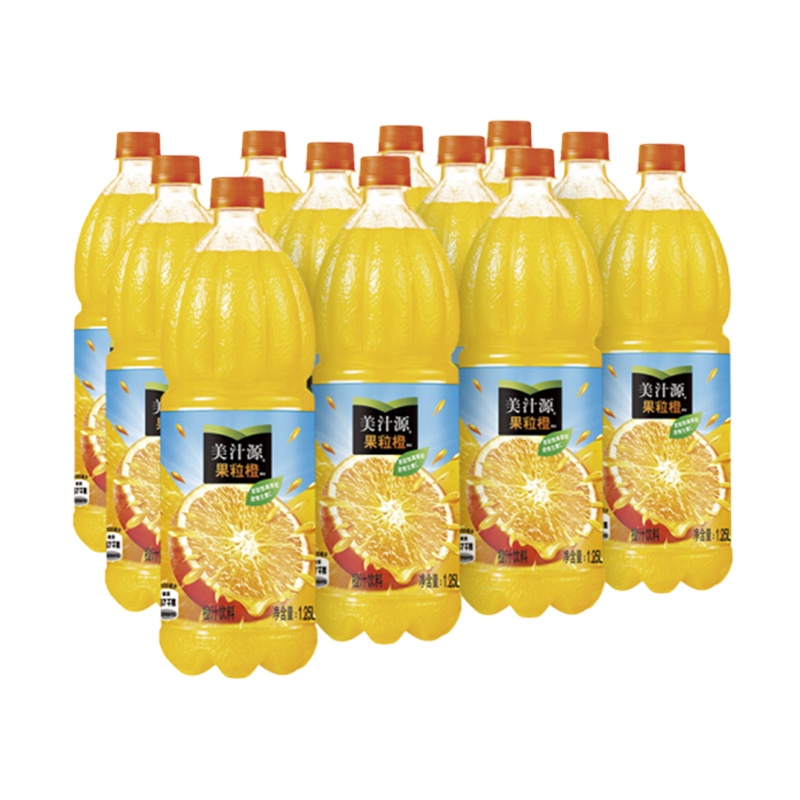 美汁源 果粒橙 果汁饮料 1.25L*12瓶 整箱装