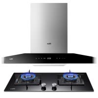 华帝(vatti)22m³大吸力烟灶套餐欧式挥手智控抽油烟机易洁安全4.3kW大火天然气燃气灶具i11129S+55B