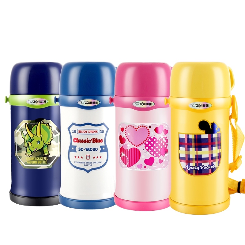 象印 ZO JIRUSHI 不锈钢保温600ml儿童旅行水壶SC-MC60 单个装