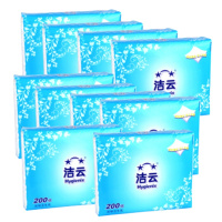 洁云(Hygienix) 压花卫生纸加韧200张 36包/箱