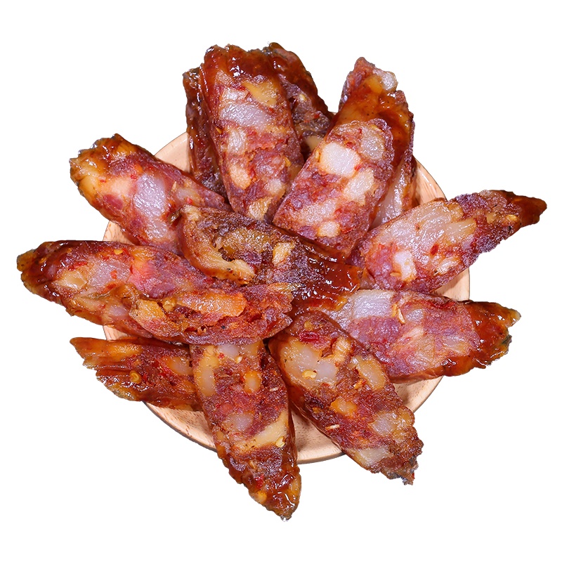 [五个农民]广味香肠360g麻辣香肠400g组合云南高原云腿猪纯肉肠腊肠秘制咸香微甜麻辣鲜香非烟熏