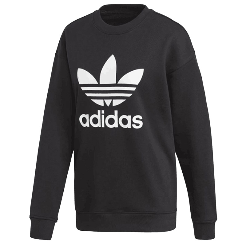Adidas 三叶草阿迪达斯 女卫衣 运动服休闲大LOGO圆领卫衣FM3272