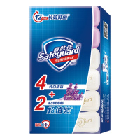 舒肤佳香皂6块装 纯白*4+薰衣草*2(温和清洁 长效抑菌)