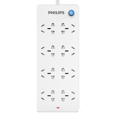 飞利浦(Philips)SPS7830B开关全长3米新国标带儿童保护门电源线拖线板接线板