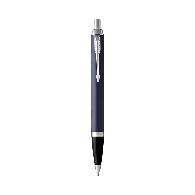 派克(PARKER)新品IM蓝色白夹原子笔
