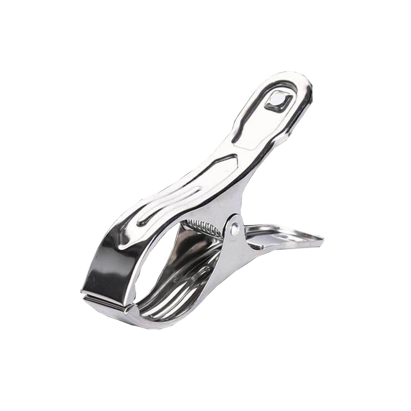 [中号被夹16个装]潘西不锈钢晾夹子 加厚不锈钢晒被夹晾衣夹 大号弹簧夹晒衣服夹子--中号被夹16个装