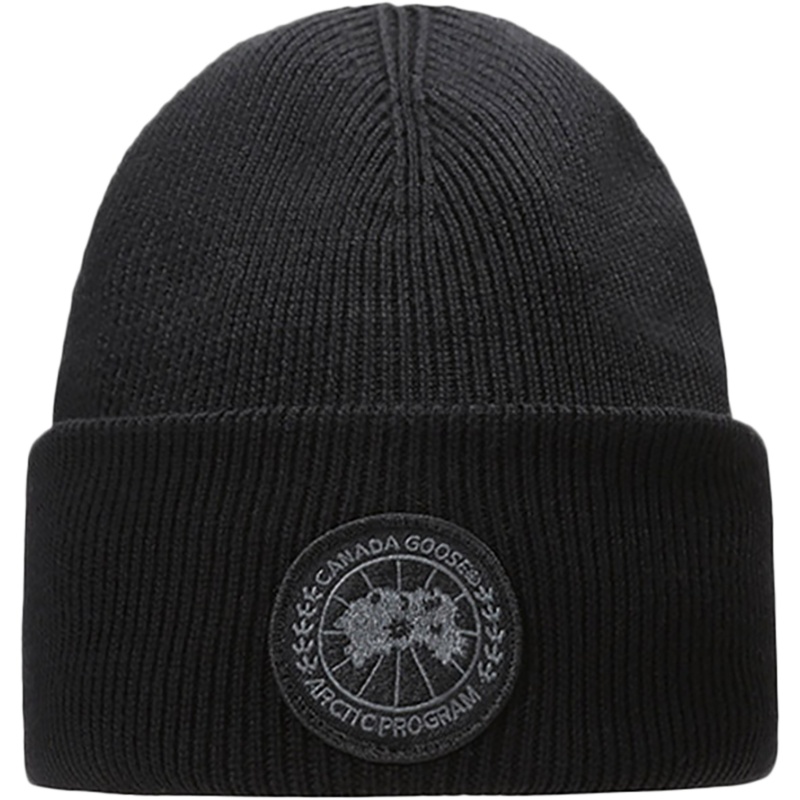CANADA GOOSE 加拿大鹅 男士 美丽诺羊毛保暖托克帽针织帽 5123M