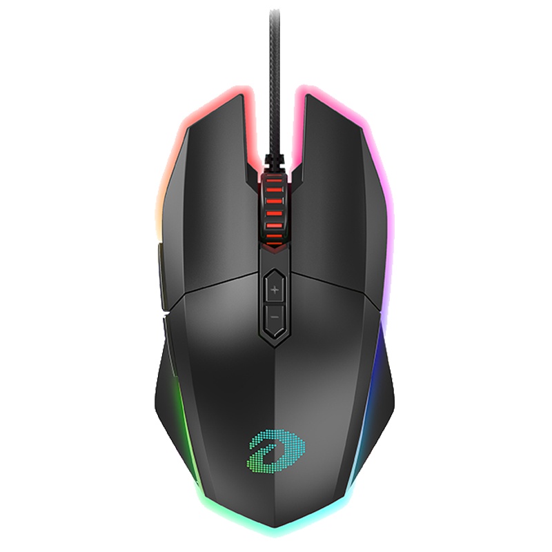 达尔优EM910 牧马人鼠标KBS轻量化电竞游戏有线鼠 RGB灯光CF吃鸡LOL支持宏 EM910 轻量化[黑色]