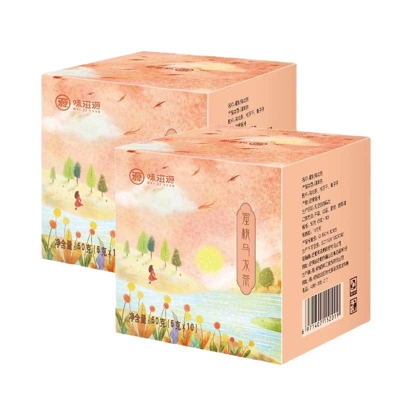 味滋源 蜜桃白桃乌龙茶50g*2盒 水果茶网红小袋装混合花茶组合