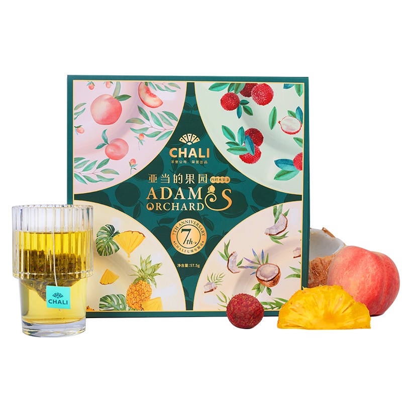 茶里(ChaLi)茶叶 亚当的果园花果茶组合装蜜桃乌龙茶荔枝红茶水果茶茶包