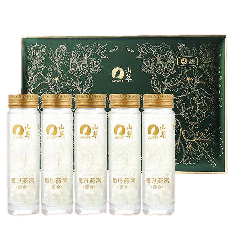 中粮出品山萃(SUNDRY)每日燕窝500g(100g*5瓶) 孕妇滋补品 冰糖燕窝礼盒装双码溯源防伪