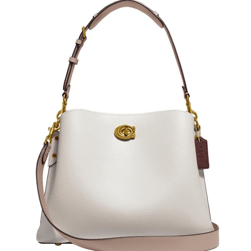 COACH 蔻驰 WILLOW 单肩包 水桶包 椭圆扣 粒面皮 C2590