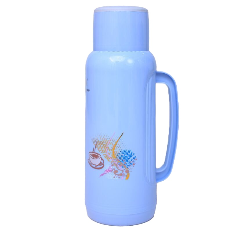 暖壶家用老式热水瓶暖水瓶烘焙精灵暖水壶学生宿舍保温水瓶玻璃内胆 2升蓝色 外壳(没有内胆)