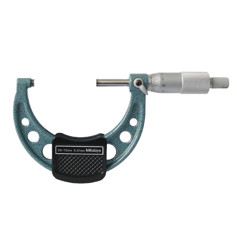 三丰外径千分尺 螺旋测微仪器 百分尺 测量面镶合金 烤漆尺架250-275-300-325-350-375-400及以上