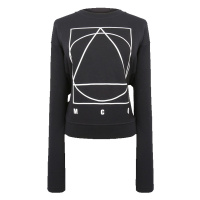 MCQ女士黑色棉质套头无帽圆领卫衣459388 RIJ19 1000