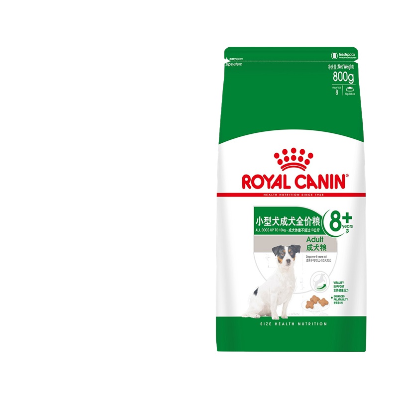 ROYAL CANIN 皇家狗粮 SPR27小型犬老年犬狗粮 8岁以上 全价粮 0.8kg 贵宾泰迪比熊雪纳瑞 保持健康