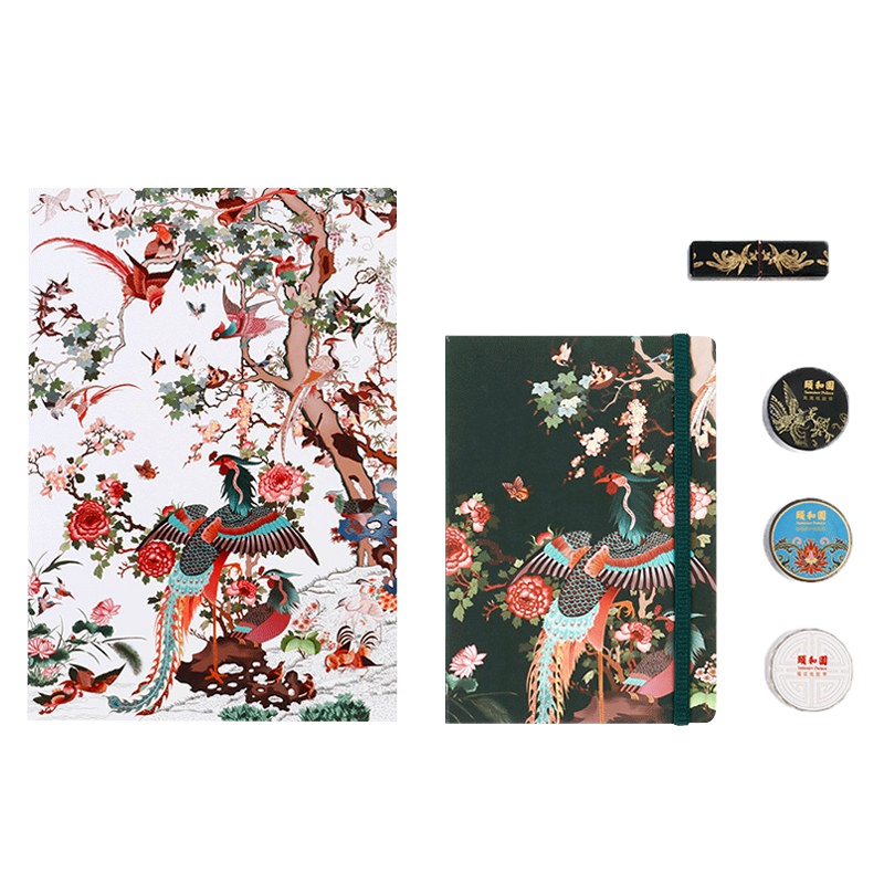 颐和园|百鸟朝凤●手账套装 笔记本毕业纪念礼物 - 套装一
