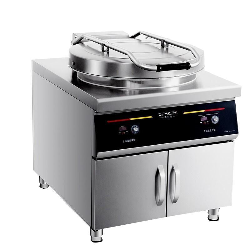 德玛仕(DEMASHI)商用电饼铛 大型双面加热 自动电热烙饼机 YCD65-G大盘柜式(380V 柜式65CM盘面)