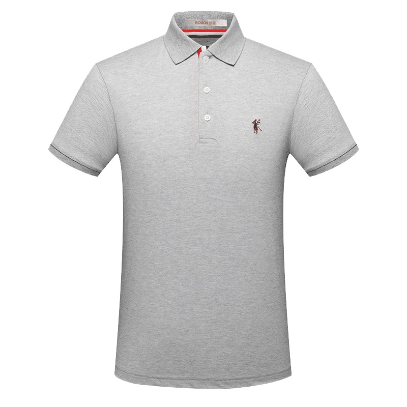 羅蒙(ROMON)夏季男士商务休闲短袖Polo衫T恤1944
