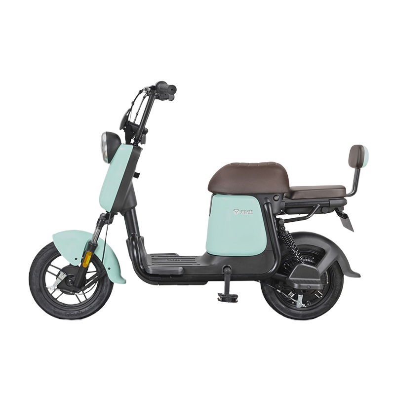 雅迪电动车新款Q1锂电电动车48V电瓶车踏板代步电动自行车新国标可上牌 Q1奶绿色48V14ah