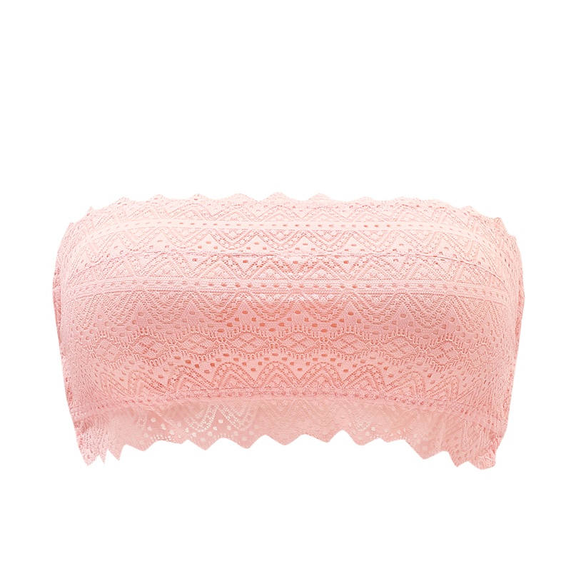 都市丽人唯美蕾丝刺绣无钢圈无搭扣抹胸式女士文胸胸罩内衣2B8614