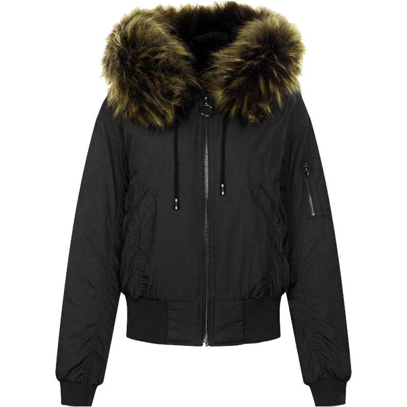 7M莫丽菲尔新款韩版潮修身显瘦时尚流行宽松大毛领外套女70008156