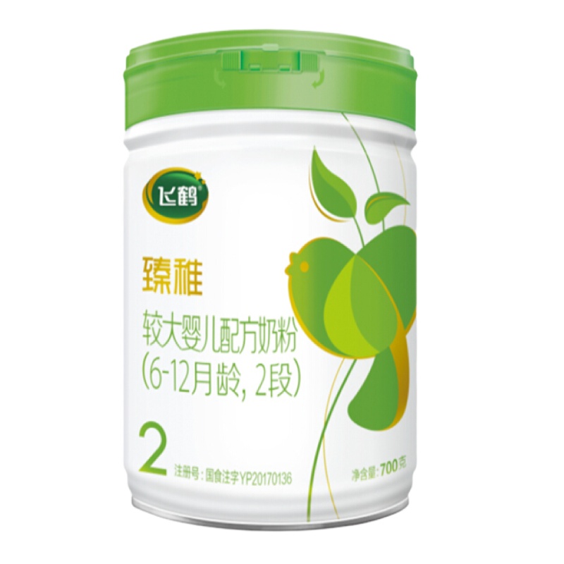 飞鹤智纯臻稚较大婴儿配方奶粉（6-12个月，2段）700g