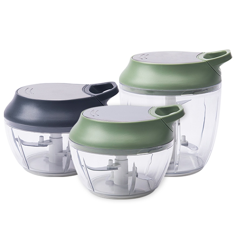 [上新]Carote手动绞菜机搅拌蒜泥家用厨房搅蒜器碎菜切菜神器 灰色小号