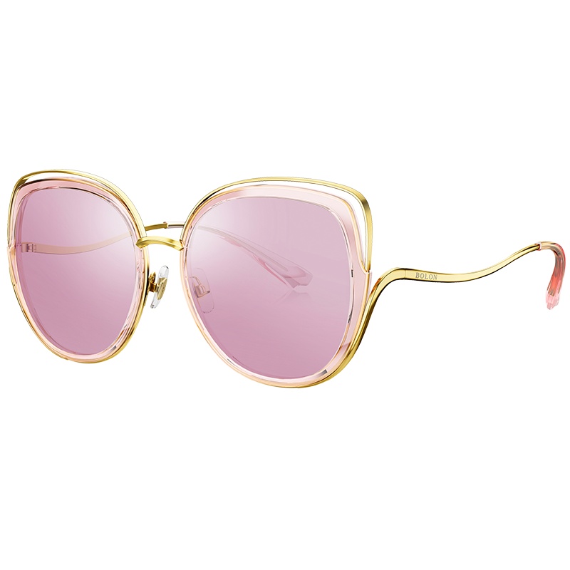 BOLON暴龙新款蝶形偏光太阳镜女潮流墨镜时尚个性眼镜BL6077