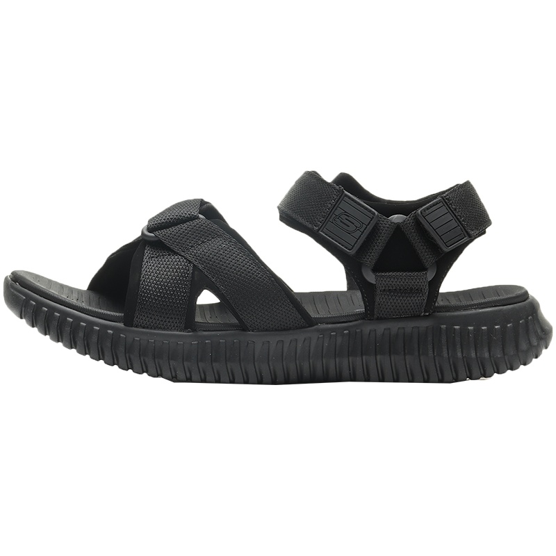 【自营】斯凯奇男鞋凉鞋夏季魔术贴透气时尚简约休闲沙滩鞋51722