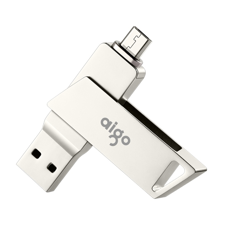 爱国者（aigo）U385手机u盘 64GB OTG安卓Micro usb双接口优盘手机电脑两用u盘高速正品创意定制