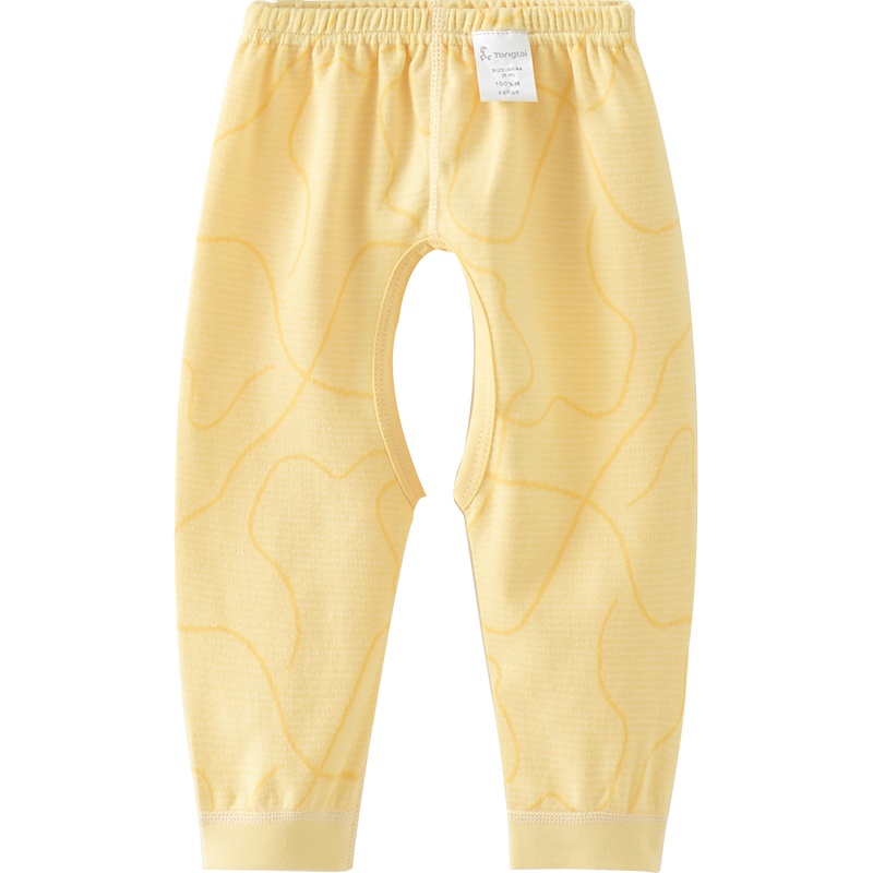童泰(TONGTAI)2021四季3-18月婴幼儿裤子男女宝宝休闲纯棉开裆裤家居长裤儿童裤子