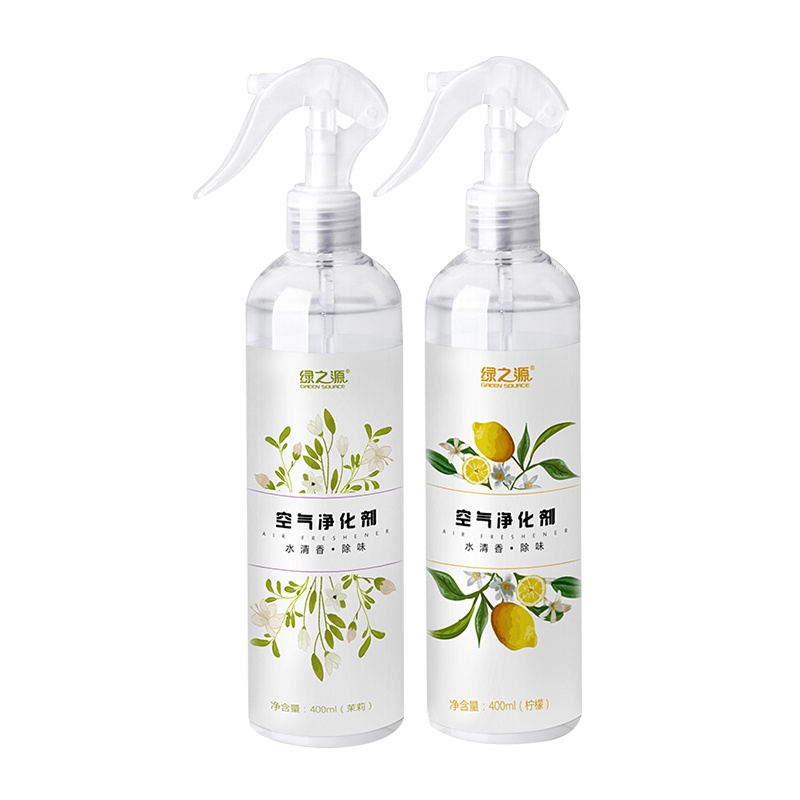 绿之源 400ml*2(柠檬+茉莉)清香除味空气净化剂室内汽车去异味香薰除臭喷雾空气清新剂芳香剂