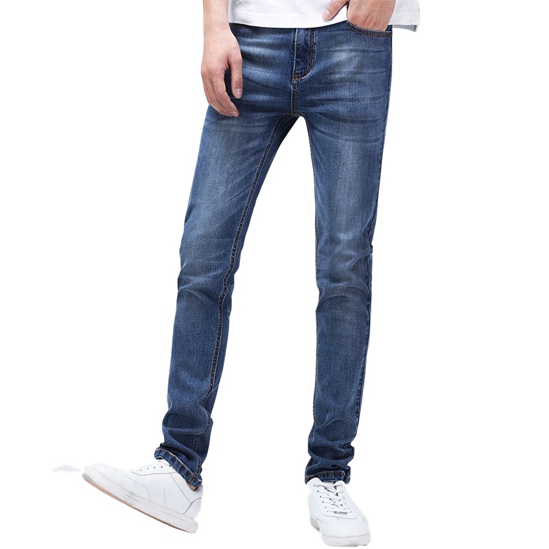 【自营】杰米克男装 男士牛仔裤新款优质牛仔布修身小直筒休闲裤长裤