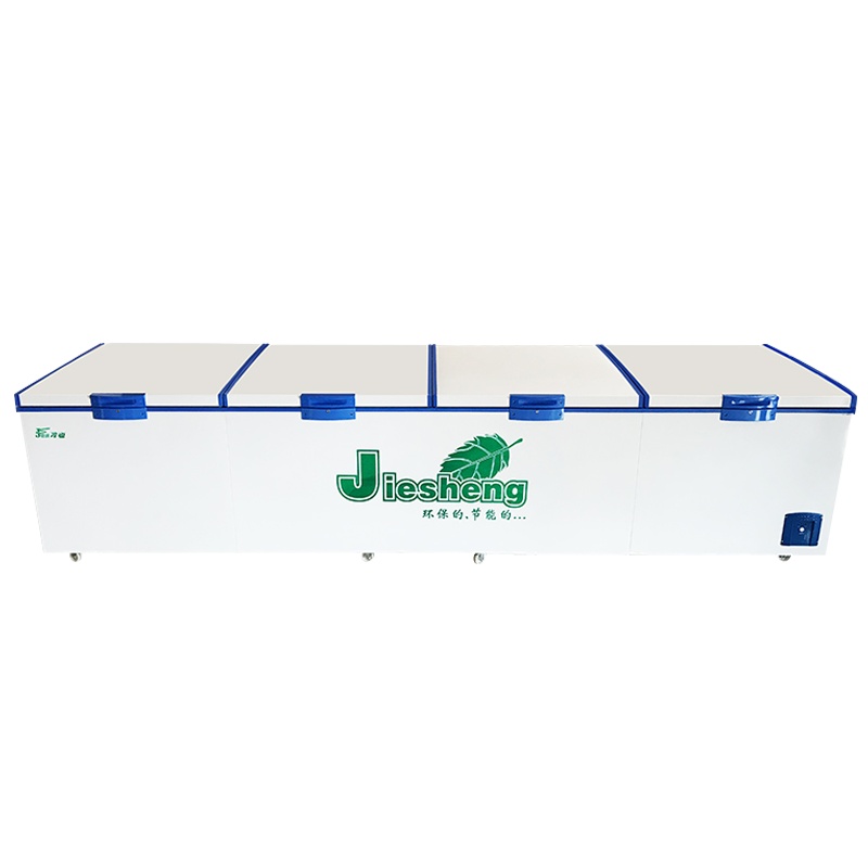 捷盛超大容量卧式冰柜商用4米2588大型冰柜 四顶开门大冷柜冷藏冷冻转换柜茶叶海鲜柜冻肉柜全冷冻单温