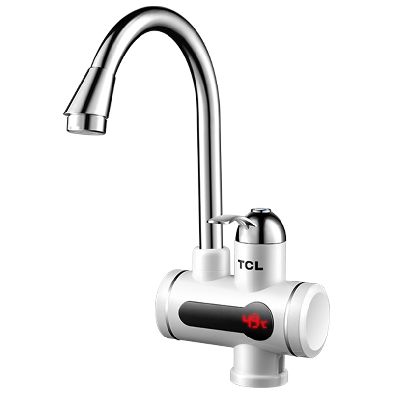 TCL即热式电热水龙头厨房宝速热加热数显下进水TDR-31IX 白色