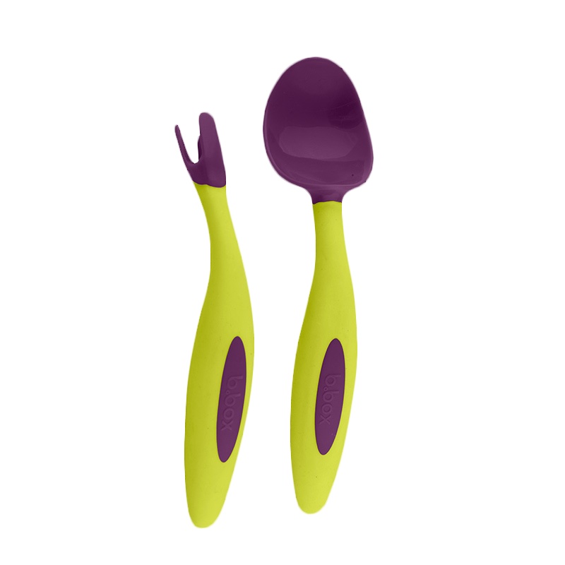 b.box cutlery set三角叉勺套装-葡萄紫