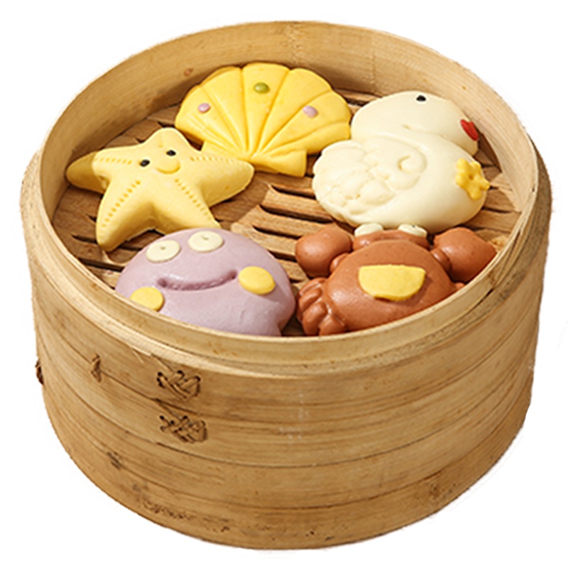 卡通馒头无添加儿童宝宝辅食早餐早饭220g*2包