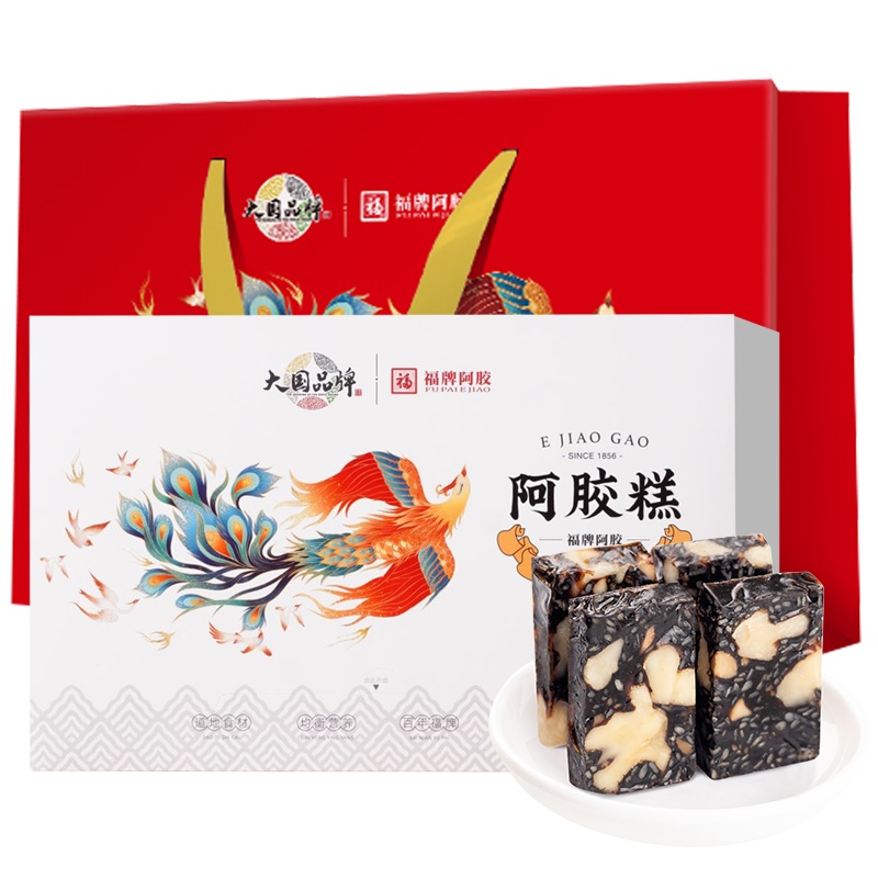 福牌阿胶即食阿胶糕360g山东特产正品阿胶礼盒滋补固元糕