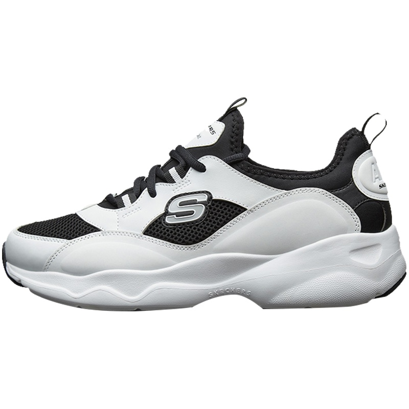 Skechers斯凯奇男鞋休闲鞋复古校园厚底时尚熊猫鞋运动鞋666095