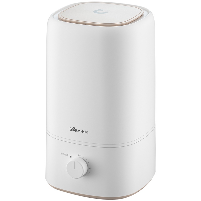小熊(Bear)加湿器卧室办公室婴儿桌面空气加湿家用大雾量滤芯净化上加水5升大容量JSQ-F50B1