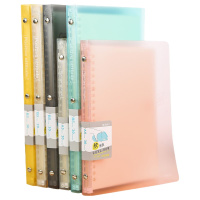 晨光文具 轻致系列PP软活页本记事本手账本 B5 5本装 薄荷绿 APY8AM51B