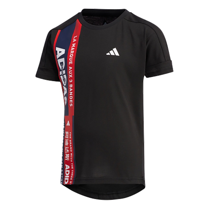 阿迪达斯(adidas)小童装训练运动圆领短袖T恤 FM9798