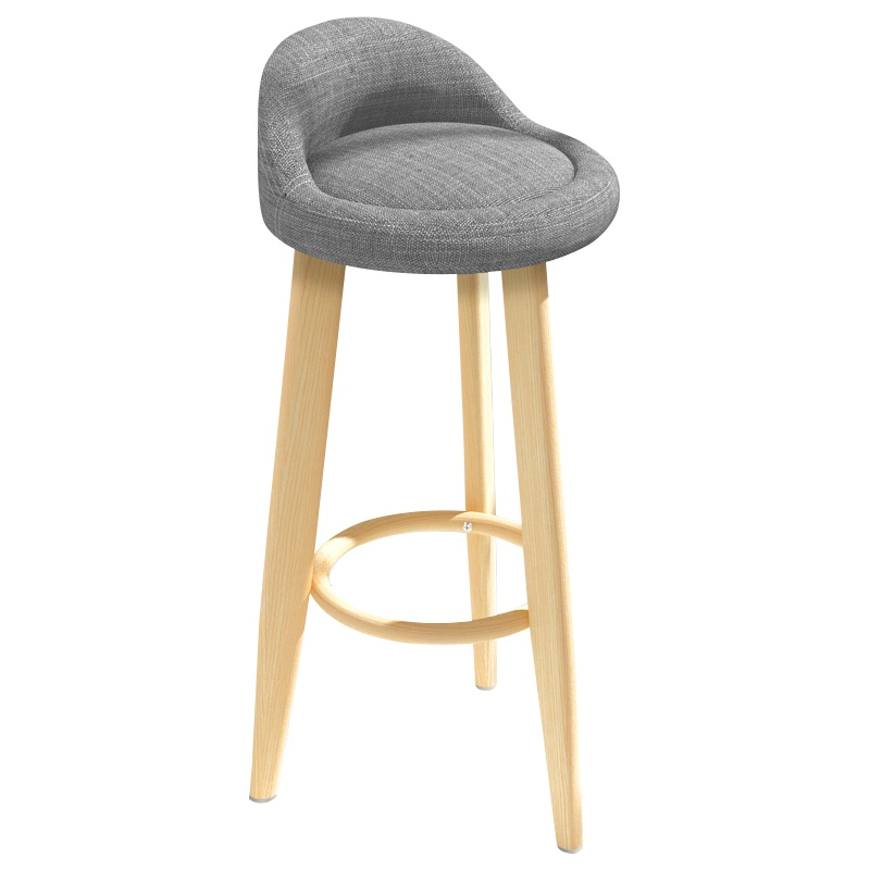 汉诺鑫威吧台椅轻奢现代简约靠背凳子前台椅子酒吧北欧家用高脚凳吧椅吧凳[工厂现做 7天内发货]