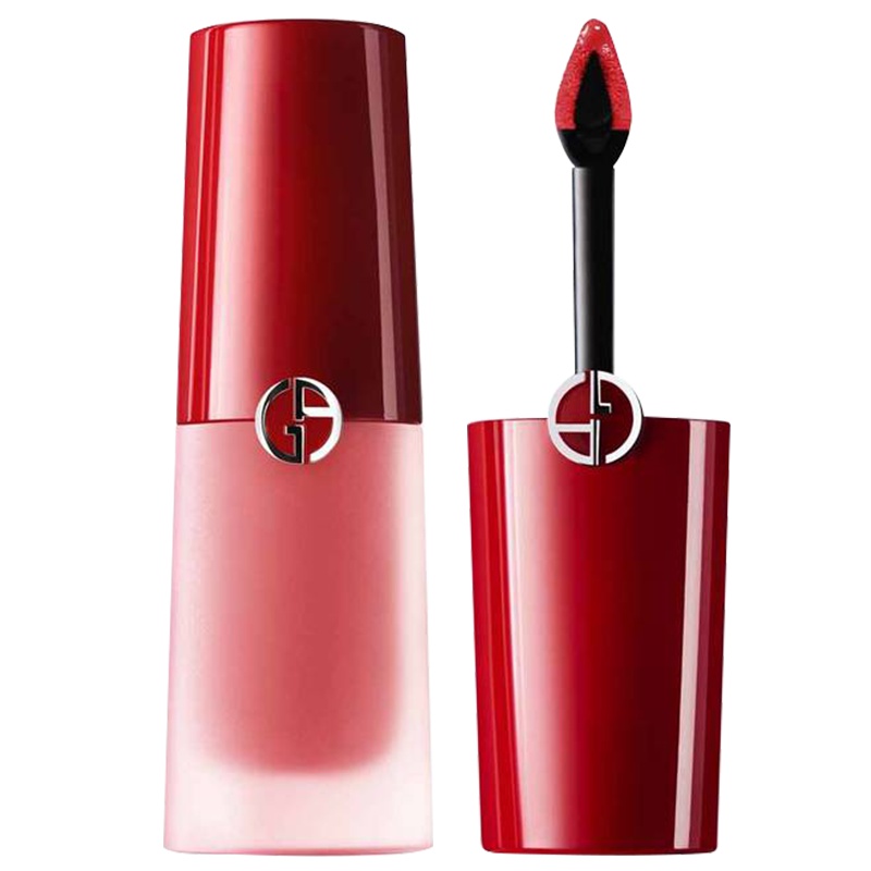 阿玛尼(ARMANI)口红唇膏 雪雾粉「小胖瓶」3.9ml #406雪雾 番茄红 /色泽持久 轻盈无重 一抹哑致贴服