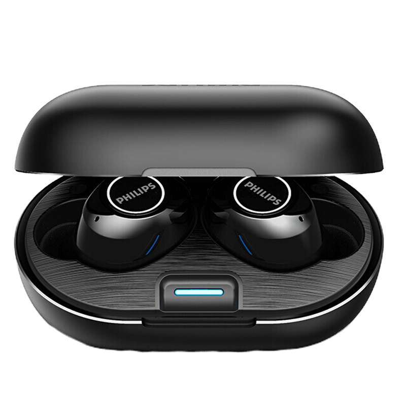 飞利浦（PHILIPS）TAT1205 真无线蓝牙耳机 双耳5.0入耳式运动跑步商务小米苹果华为安卓手机通用 黑色
