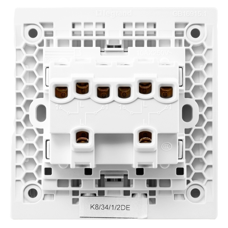 罗格朗 开关插座 美淳系列四位单控开关带指示