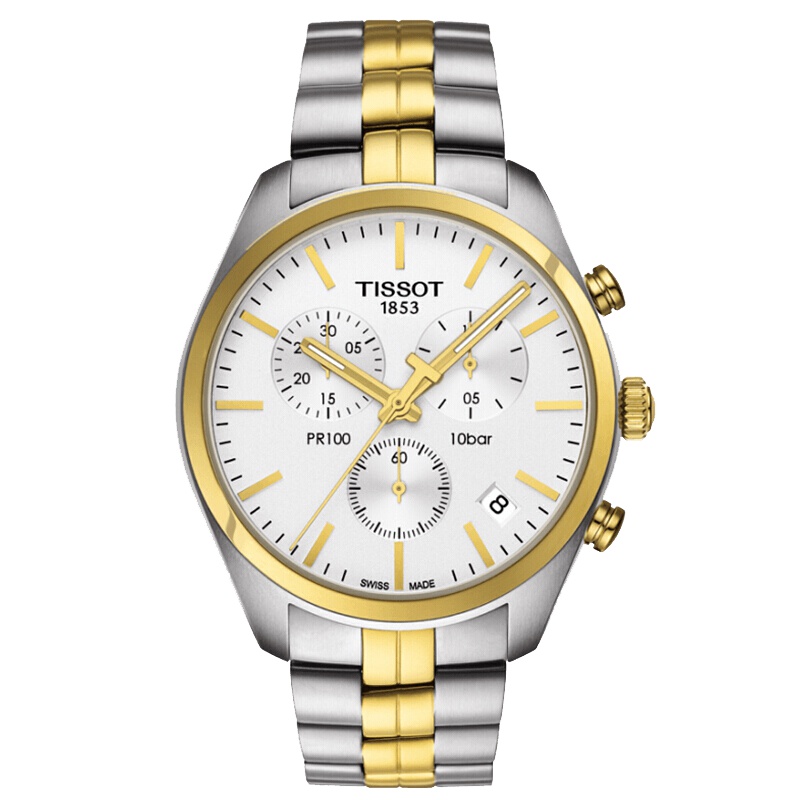 天梭(TISSOT)瑞士品牌手表PR100系列简约大气时尚男士石英表