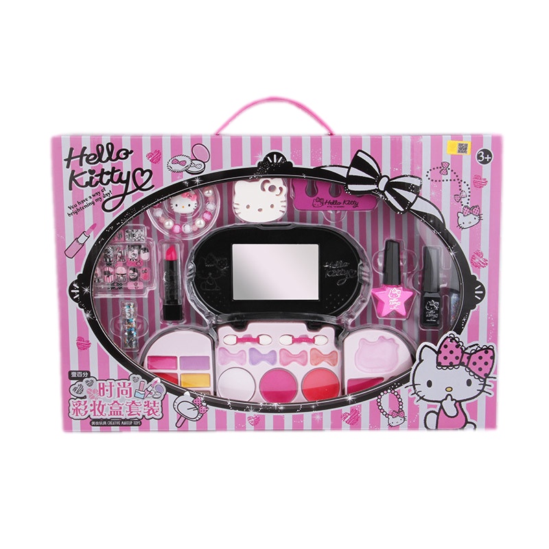 壹百分 HelloKitty儿童时尚彩妆盒套装 女孩化妆品美饰品 安全无毒 KT 8584